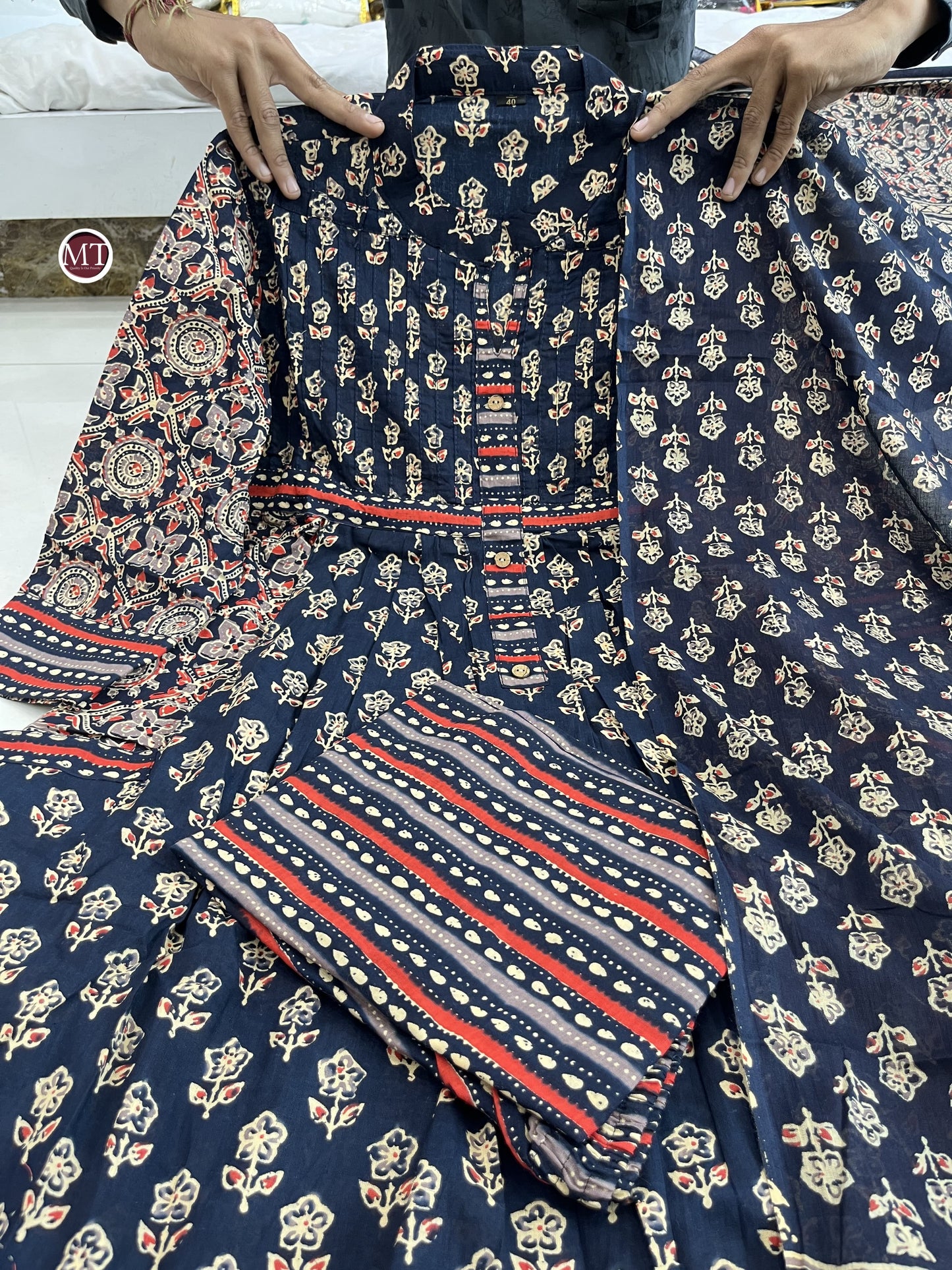 pure cotton side pocket suit set