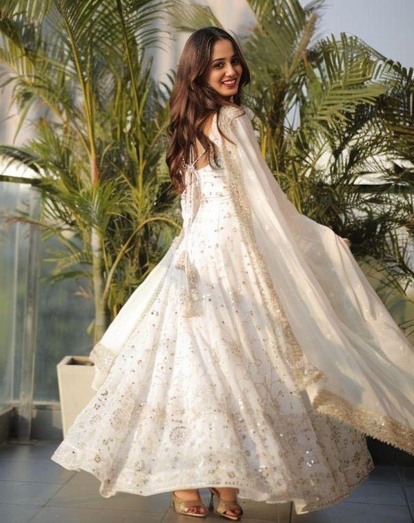 shivali's trending anarkali suit set-stiched