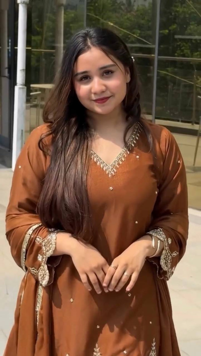 premium designer kurta with sharara set