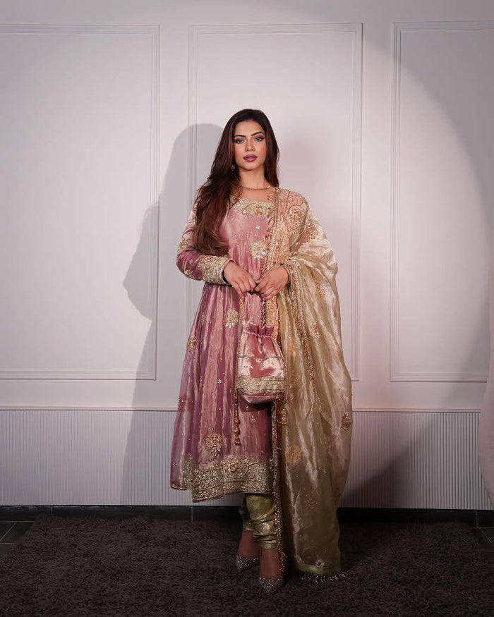 elegant jimmy choo anarkali set with exquisite embroidery