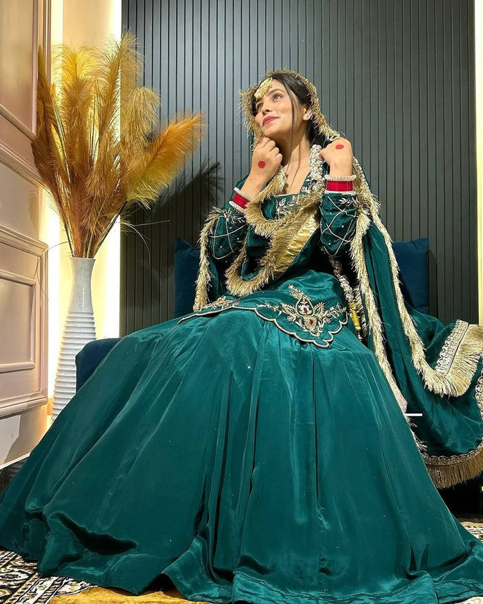 new arrival premium natural crepe silk lehenga set