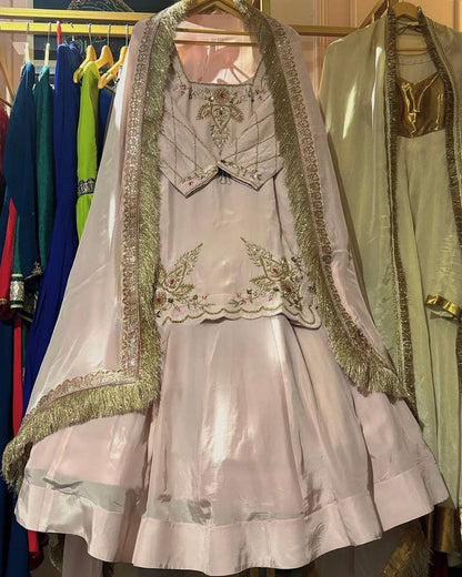 New Arrival Premium Natural Crepe Silk Lehenga Set
